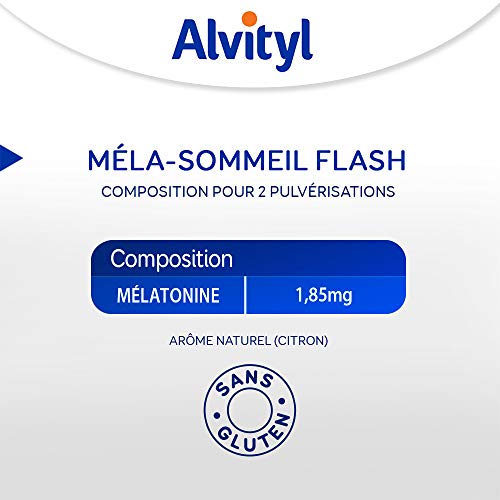 Alvityl Mela-Sommeil Flash, sabor limón, spray sublingual – A partir de 18 años – 50 noches