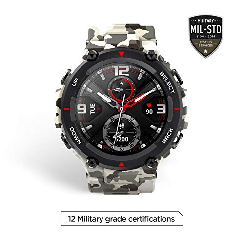 Amazfit T-Rex Reloj Inteligente Camuflaje AMOLED 3,3 cm (1.3") GPS (satélite), 58 g, CAMO