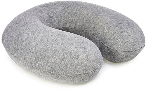 Amazon Basics - Almohada para cuello, de espuma viscoelástica, Gris