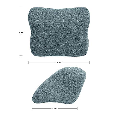 Amazon Basics - Almohada viscoelástica para cuello, gris