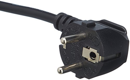 Amazon Basics - Cable de alimentación, 4,47 m, Negro