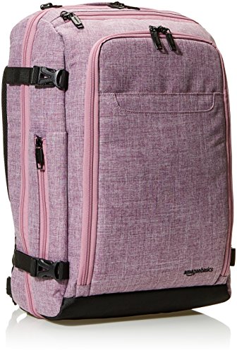 Amazon Basics - Mochila compacta de viaje, Morado, para viajes de fin de semana