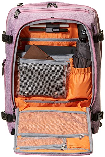 Amazon Basics - Mochila compacta de viaje, Morado, para viajes de fin de semana