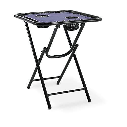 Amazon Basics - Set de 2 sillas con gravedad cero y mesa auxiliar, de color azul