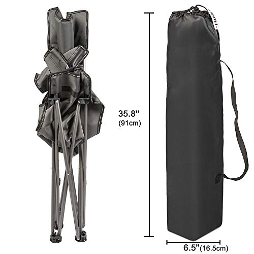 Amazon Brand – Umi Silla de Camping Plegable con Bolsa portátil Carga hasta 300 lbs, Ideal para acambaca/Senderismo/Viaje/Caza/Pesca