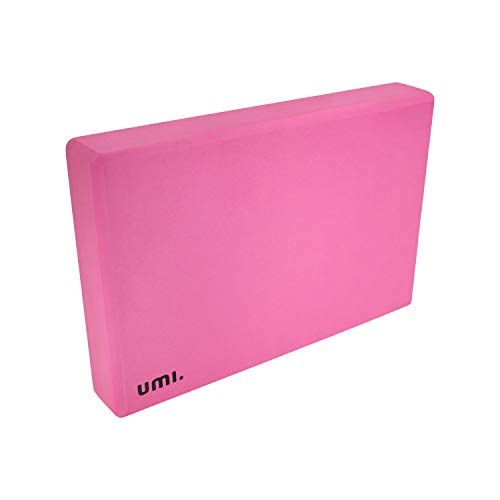 Amazon Brand - Umi -Yoga Bloque Ladrillos de Yoga EVA Bloque para Yoga, Pilates, Ejercicio, Antideslizante y Ligero (Rosa, 1 pc)