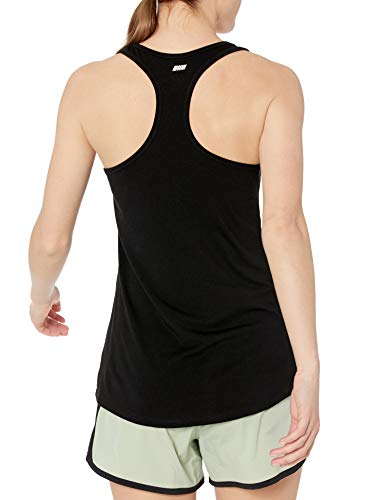 Amazon Essentials Studio Lightweight Racerback Tank Camisa, Paquete de 2 Negro/Negro, S, Pack de 2