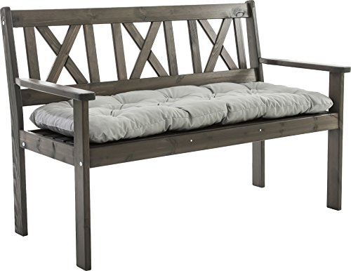 Ambientehome 90030 - Cojín para Banco, Gris