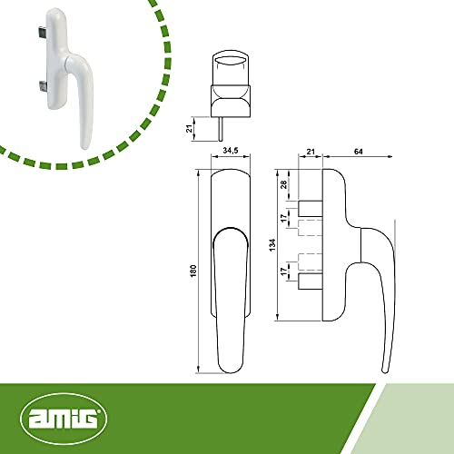 Amig 22063 - Manilla 2600v practicable blanco