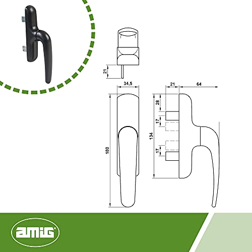 Amig 22064 - Manilla 2600v practicable negro