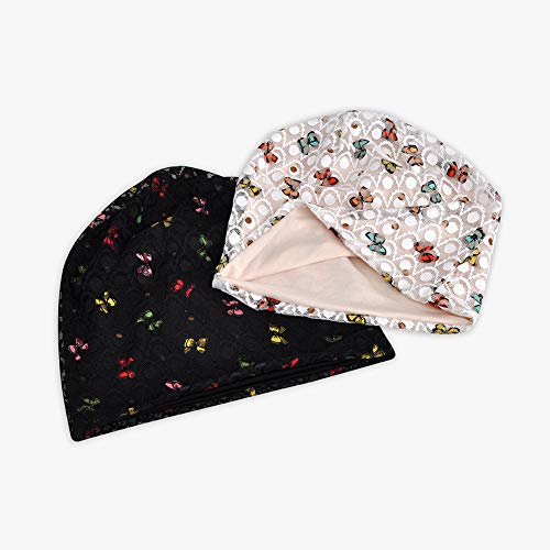 Amorar Mujeres Pañuelos para la Cabeza Lace Bufandas Gorra Baggy Cancer Sombrero para Cáncer, Quimioterapia, Pérdida de Cabello