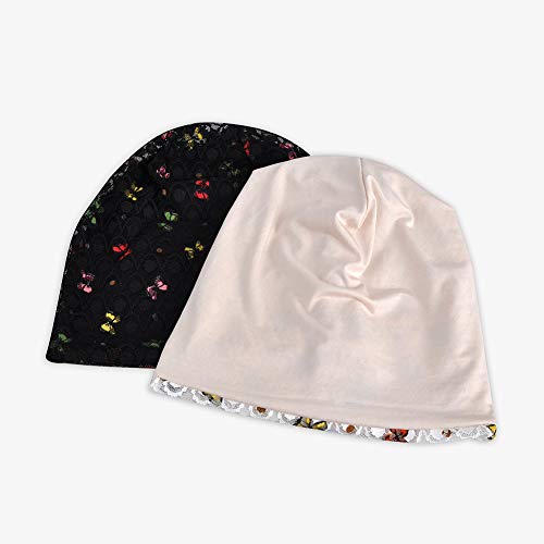 Amorar Mujeres Pañuelos para la Cabeza Lace Bufandas Gorra Baggy Cancer Sombrero para Cáncer, Quimioterapia, Pérdida de Cabello