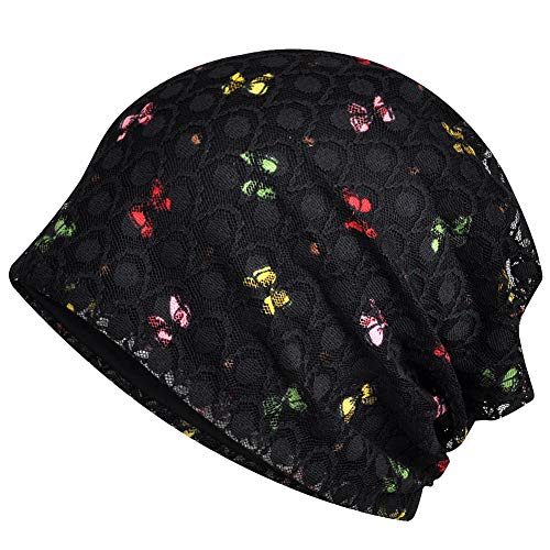 Amorar Mujeres Pañuelos para la Cabeza Lace Bufandas Gorra Baggy Cancer Sombrero para Cáncer, Quimioterapia, Pérdida de Cabello