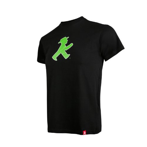 AMPELMANN - Camiseta infantil con texto en alemán "Prachtkerlchen Geher delante/de pie, color negro Negro L