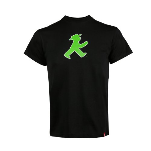 AMPELMANN - Camiseta infantil con texto en alemán "Prachtkerlchen Geher delante/de pie, color negro Negro L