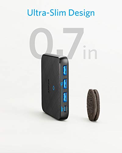 Anker PowerPort Atom III Slim USB-C - Cargador (65 W, 4 puertos, PIQ 3.0 y GaN, con entrada USB-C de 45 W, para MacBook, USB C portátiles, iPad Pro, iPhone, Galaxy, Pixel y más)