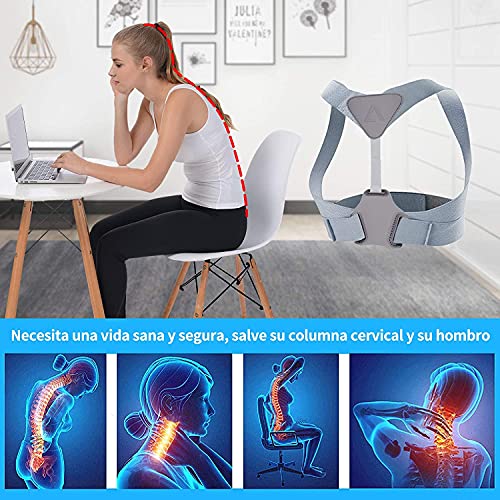 Anoopsyche Corrector de Postura para Hombres y Mujeres, Apoyo de la Postura de la Columna Vertebral para aliviar el Dolor de Espalda y Hombros y Cuello, Mejorar la Mala Postura, S(60-70cm), Small