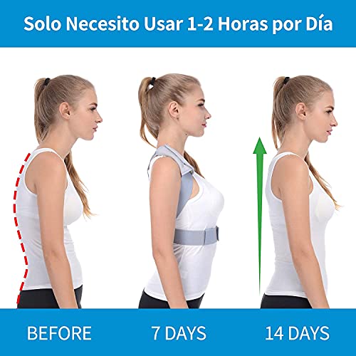 Anoopsyche Corrector de Postura para Hombres y Mujeres, Apoyo de la Postura de la Columna Vertebral para aliviar el Dolor de Espalda y Hombros y Cuello, Mejorar la Mala Postura, S(60-70cm), Small