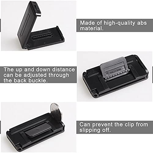 ANTHYTA 4 PCS Clip de Cinturón de Seguridad de ABS Ajustador del Cinturón de Seguridad Estándar Clips de Ajuste del Cinturón de Seguridad Pinza Cinturon Seguridad Coche para Relajar Hombros y Cuellos