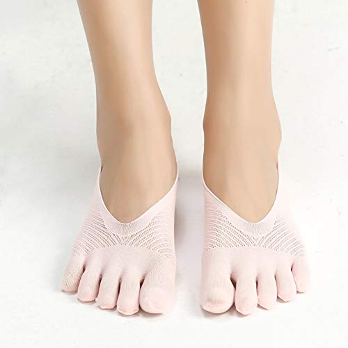 Aoliao - Calcetines ortopédicos de compresión para mujer, de corte ultrabajo y con tira de gel, transpirables