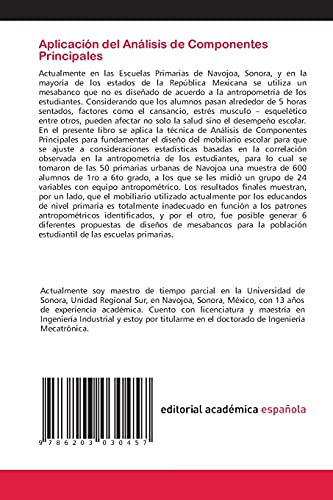 Aplicación del Análisis de Componentes Principales: Para fundamentar el diseño del mobiliario escolar caracterizando la antropometría de los estudiantes