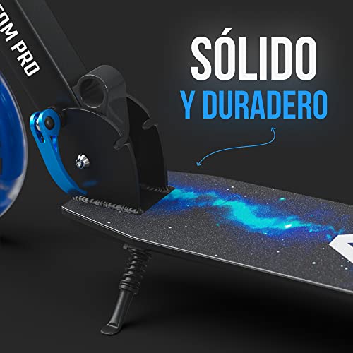 Apollo Patinete Urbano XXL Phantom Pro LED - Patinete de Grandes Ruedas de 200 m – City Scooter Plegable y Ajustable para Niños y Adultos