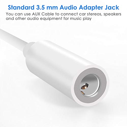 【Apple MFi Certificado】 2 Pack Adaptador de iPhone a Jack 3.5 mm Lightning to Auriculares 3.5mm Jack Cable Audio Compatible con iPhone 13 Pro Max/13 Pro/12/11/XS/XR/X/8/7 Compatible con Todos los iOS