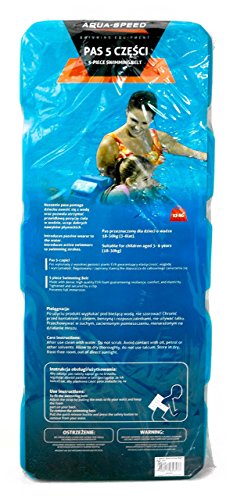 Aqua Speed Kieddie Cinturón de natación para niños | 6 Piezas | tamaño Ajustable | Ayuda a la flotabilidad | Apoyo | Blau/Marina