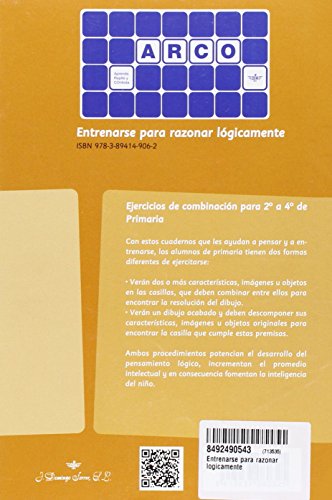 ARCO ENTRENARSE PARA RAZONAR LOGICAMENTE 2º A 4º PRIMARIA R