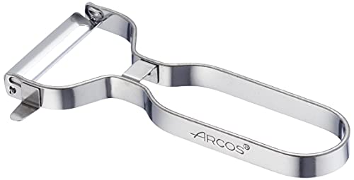 Arcos Gadgets Profesionales, Pelador de Frutas Pelador de Verdura, Acero Inoxidable Cromado, Color Plata