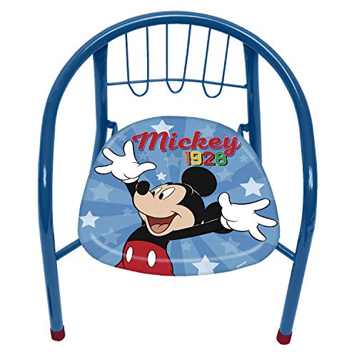 ARDITEX WD13013 Silla de Metal de 35.5x30x33.5cm de Disney-Mickey