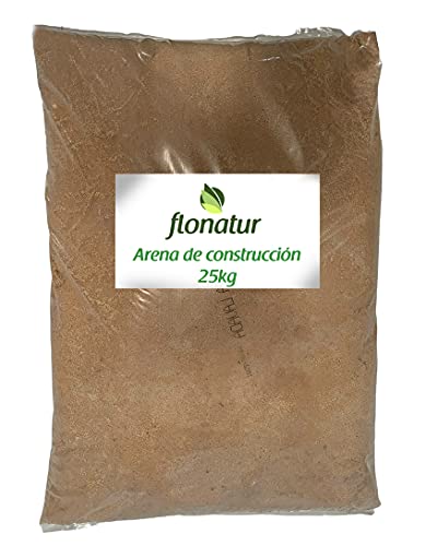 Arena tierra de construcción, saco 25kg, especial para hacer morteros, mezclas y otros usos para la construcción