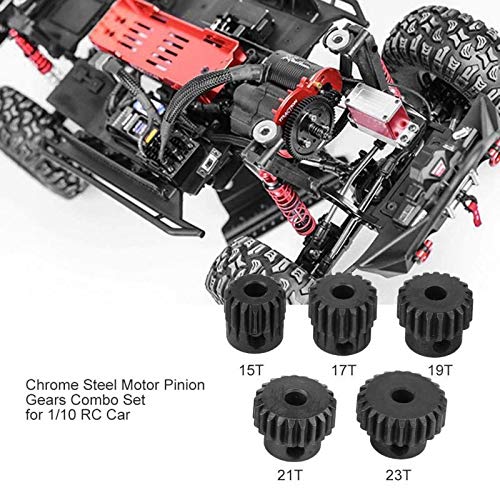 Argerrant 1 Juego de Piezas RC Motor Engranajes 48DP 3175mm 13T17T 15T 17T 19T 21T 23T 18T22T de Acero Cromado Motor Engranajes Combinado for 1/10 Coche RC Piezas (Color : 13T 17T)