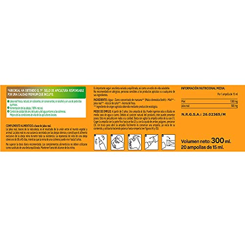 Arkopharma Arkoreal Jalea Real Junior BIO Pack 40 Ampollas, Jalea Para Niños, Tónico Y Revitalizante, Jalea Real Premium 100% Natural, Complemento Alimenticio