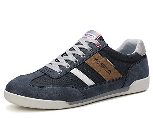 ARRIGO BELLO Zapatos Hombre Vestir Casual Zapatillas Deportivas Running Sneakers Corriendo Transpirable Tamaño 40-46 (46 EU, F Azul Claro)