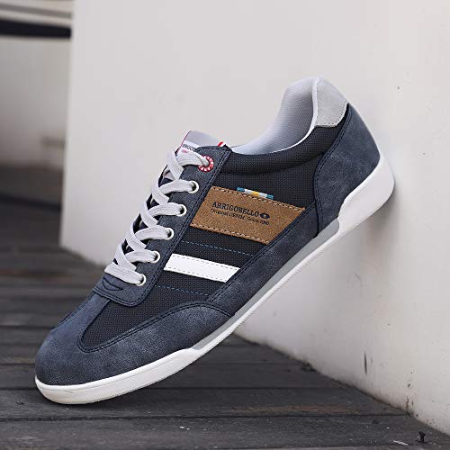 ARRIGO BELLO Zapatos Hombre Vestir Casual Zapatillas Deportivas Running Sneakers Corriendo Transpirable Tamaño 40-46 (46 EU, F Azul Claro)