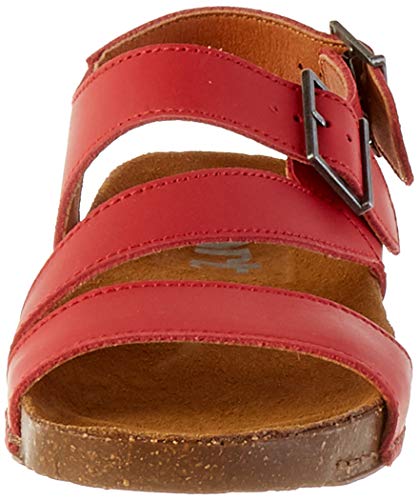 Art I Breathe, Sandalias con Punta Abierta Mujer, Rojo (Red Red), 38 EU