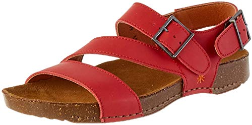 Art I Breathe, Sandalias con Punta Abierta Mujer, Rojo (Red Red), 38 EU