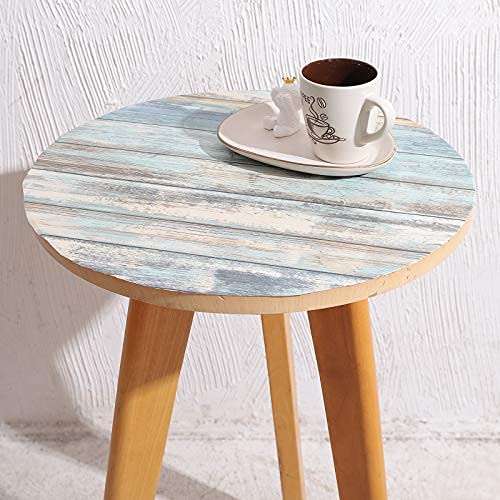 Arthome Papel de Madera Envejecido Azul 43,5x305 cm Autoadhesivo Extraíble Pegatinas de Despegar y Muebles Vinilo Decorativo Película de Tablones de Madera Revestimiento de Paredes Vintage Para