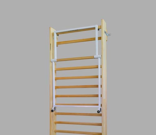 ARTIMEX Barra de traccion Plegable para espaldera - utilizadas en hogares, gimnasios o centros de Fitness para Entrenamiento y Fitness, código 248 (Blanco)