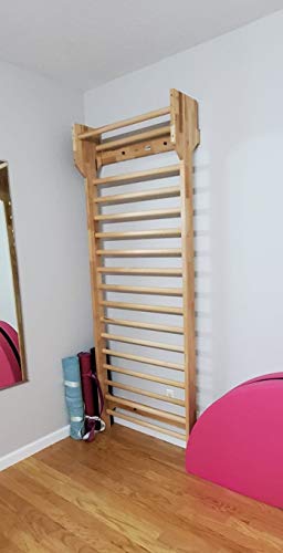 ARTIMEX- Escalera Sueca (Escalera) - Herramienta de Fisioterapia y Gimnasia - Ideal para Ejercicios escoliosis, Artritis y Dolores de Espalda, Madera de Haya, 230x90 cm, código 216-F-Schroth