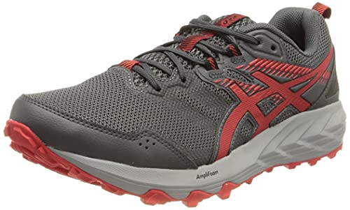 Asics Gel-Sonoma 6, Zapatillas para Carreras de montaña Hombre, Carrier Grey/Electric Red, 45 EU