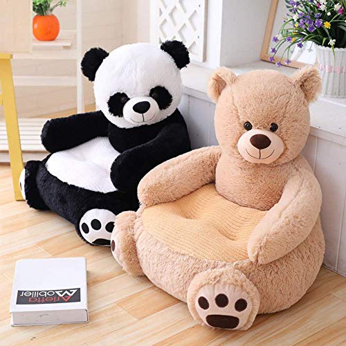 Asiento de Sofá de Felpa para Niños Silla para Niños Sillón Confort Asiento de sofá Animal（Panda）