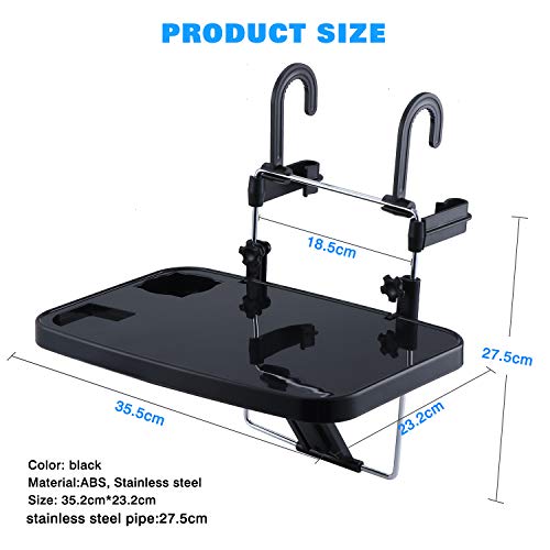 Asiento Trasero del Coche Bandeja De Mesa, Bandeja De Comedor para Volante De Coche, Soporte De Mesa para Coche