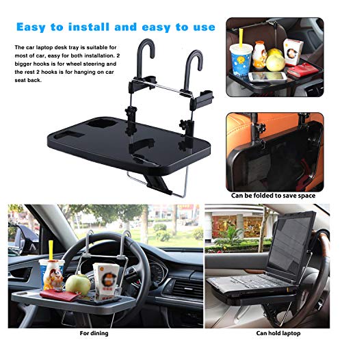 Asiento Trasero del Coche Bandeja De Mesa, Bandeja De Comedor para Volante De Coche, Soporte De Mesa para Coche