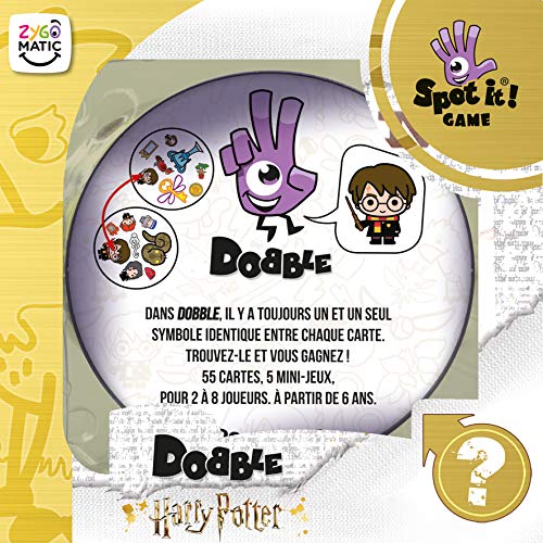 Asmodee Dobble Harry Potter 2021 - Juego de observación, de Cartas (versión en francés)