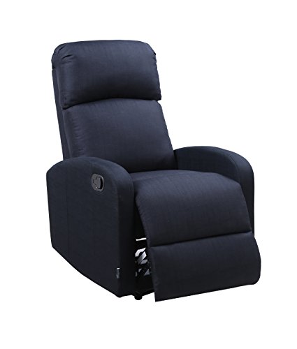 Astan Hogar Confort Plus Sillón Relax, Tela, Negro, Compacto