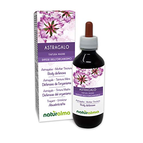 Astrágalo (Astragalus membranaceus) raíces Tintura Madre sin alcohol Naturalma | Extracto líquido gotas 200 ml | Complemento alimenticio | Vegano