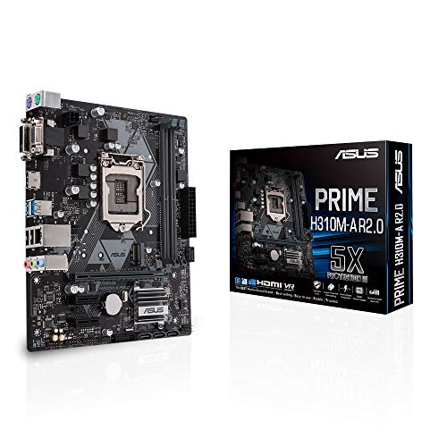 ASUS Prime H310M-A R2.0 - Placa Base mATX Intel de 8a y 9a Gen. LGA1151 con DDR4 a 2666MHz, Soporte M.2, HDMI, SATA de 6Gbps y USB 3.1 Gen 1, Negro