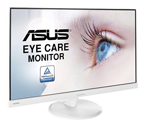 ASUS VC239HE-W - Monitor Full HD de 23" (1920 x 1080 píxeles, IPS, 16:9, sin marco, Flicker free, HDMI, 5 ms), color blanco